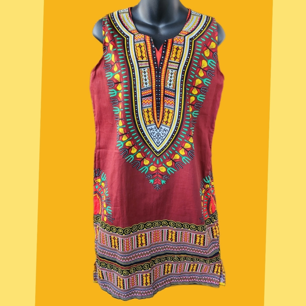 MAMA & PAPA AFRICAN COUTURE PARTY DRESS SIZE SMALL BRAND NEW - Picture 2 of 4
